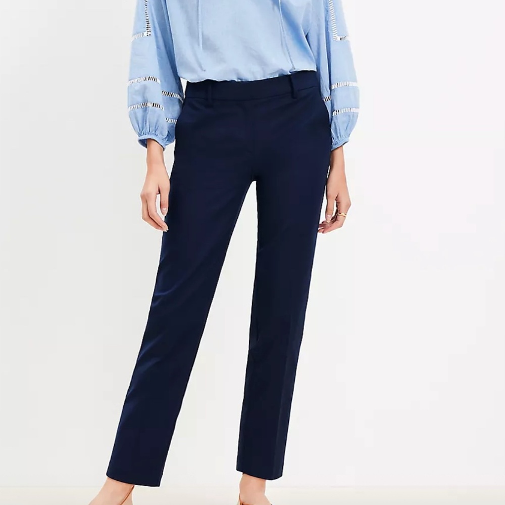 LOFT Riviera Slim Pants in Doubleweave